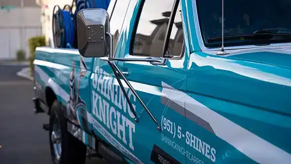 shining-knight-professional-tile-and-grout-cleaning-service-in-murrieta-california-work-truck-with-logo-on-the-side